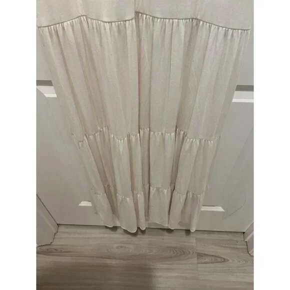 Sky Brand Maxi Dress Large Sleeveless Off White Lace Front NWT - Picture 4 of 9